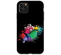 Rugby coloré Joueur de Rugby entraîneur Sport Football Coque pour iPhone 11 Pro Max
