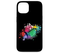Rugby coloré Joueur de Rugby entraîneur Sport Football Coque pour iPhone 13