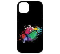 Rugby coloré Joueur de Rugby entraîneur Sport Football Coque pour iPhone 14 Plus
