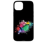 Rugby coloré Joueur de Rugby entraîneur Sport Football Coque pour iPhone 15 Plus