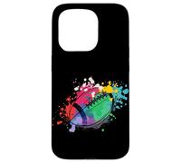 Rugby coloré Joueur de Rugby entraîneur Sport Football Coque pour iPhone 15 Pro