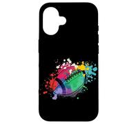 Rugby coloré Joueur de Rugby entraîneur Sport Football Coque pour iPhone 16
