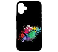 Rugby coloré Joueur de Rugby entraîneur Sport Football Coque pour iPhone 16 Plus
