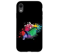 Rugby coloré Joueur de Rugby entraîneur Sport Football Coque pour iPhone XR