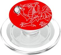 Rugby Dragon Gallois la Fierté Galloise des Pays de Galles PopSockets PopGrip pour MagSafe