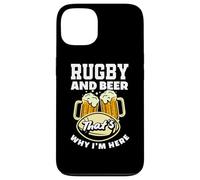 Rugby et bière, c'est pourquoi je suis ici | Funny Rugby Coque pour iPhone 13