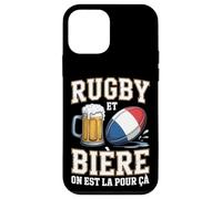 Rugby et Bière on Est La pour Ça Drapeau français Fans Rugby Coque pour iPhone 12 Mini