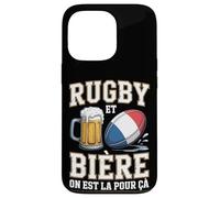 Rugby et Bière on Est La pour Ça Drapeau français Fans Rugby Coque pour iPhone 13 Pro