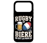 Rugby et Bière on Est La pour Ça Drapeau français Fans Rugby Coque pour iPhone 17 Pro Max