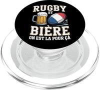 Rugby et Bière on Est La pour Ça Drapeau français Fans Rugby PopSockets PopGrip pour MagSafe