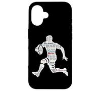 Rugby et Vocabulaire de Rugbyman Cadeau Expressions Lexique Coque pour iPhone 16