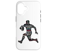 Rugby et Vocabulaire de Rugbyman Cadeau Expressions Lexique Coque pour iPhone 16