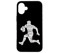 Rugby et Vocabulaire de Rugbyman Cadeau Expressions Lexique Coque pour iPhone 16 Plus