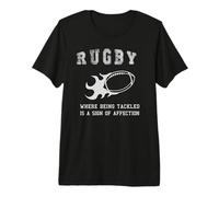Rugby : être attaqué est Un Signe d'affection T-Shirt Haut de Gamme