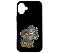 Rugby Gorilla Power Run, Dessin animé Coque pour iPhone 16 Plus
