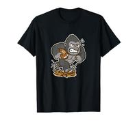 Rugby Gorilla Power Run, Dessin animé T-Shirt Graphique avec Valeur