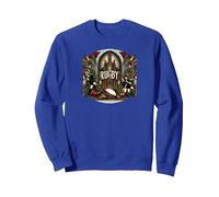 Rugby Gothic | Cathedral Composition Sweatshirt, Unisexe pour Adultes, Bleu Royal, S