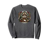 Rugby Gothic | Cathedral Composition Sweatshirt, Unisexe pour Adultes, Chiné Foncé, XL
