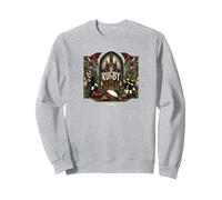 Rugby Gothic | Cathedral Composition Sweatshirt, Unisexe pour Adultes, Gris Chiné, M