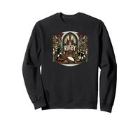Rugby Gothic | Cathedral Composition Sweatshirt, Unisexe pour Adultes, Noir, XXL
