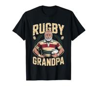 Rugby Grand Pere Match Coup D Envoi Joueur Fan T-Shirt