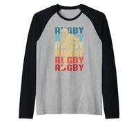 Rugby Joueurs de Rugby Amateur Enfant garçon ritro Manche Raglan