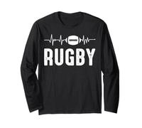 Rugby Joueurs de Rugby Enfant Battement du cœur Manche Longue