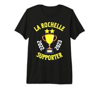 Rugby La Rochelle 2 Etoiles Rochelais Rugbyman Rochelle T-Shirt Haut de Gamme