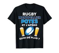 Rugby Montpellier Potes Apéro MHR Bière Amitié Supporter T-Shirt