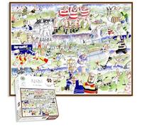 Rugby par Tim Bulmer - Puzzle de 1000 pièces pour Adultes, Grand Puzzle de 66 cm x 50 cm. Difficile à Terminer mais Amusant et Humoristique