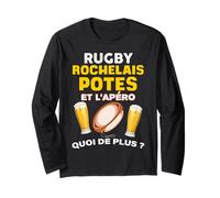 Rugby Rochelais Potes Et Apéro Bière Humour Supporter Homme Manche Longue