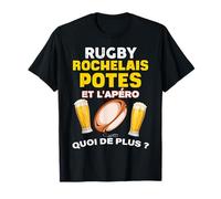 Rugby Rochelais Potes Et Apéro Bière Humour Supporter Homme T-Shirt