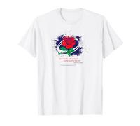 Rugby Roses Rouges Blanches T-Shirt