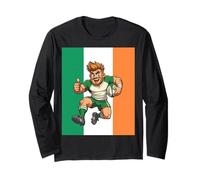 Rugby Thumbs-Up Mid-Leap Charge Manche Longue