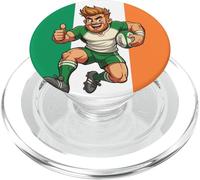 Rugby Thumbs-Up Mid-Leap Charge PopSockets PopGrip pour MagSafe