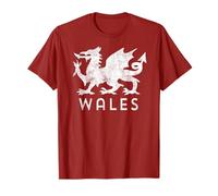 Rugby Welsh Tshirt Red Dragon Flag of Wales T-Shirt