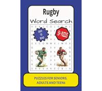 Rugby Word Search: Word Search with Easy to Read Print about Rugby, Puzzle Book, Brain Games, Team, Competition, Players : 6x9 inches: 55+Puzzles...Gift for Vacations, Holidays and Relaxation