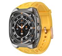 Rugged Armor Coque avec Bracelet Compatible avec Samsung Galaxy Watch 7 Ultra 47mm (2024) (Jaune)