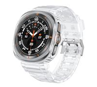 Rugged Armor Coque avec Bracelet Compatible avec Samsung Galaxy Watch 7 Ultra 47mm (2024) (TRANSPARENT)