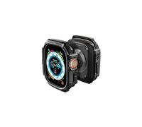 Rugged Armor - Coque de protection pour montre intelligente - robuste - polyuréthanne thermoplastique (TPU) - noir mat - pour Apple Watch (49 mm)
