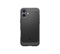 Spigen Coque pour iPhone 16, Rugged Armor MagFit, [Protection Militaire] 6,1 Pouces - Noir Mat