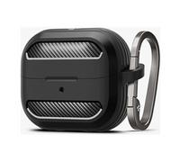 Spigen Rugged Armor Coque Compatible avec Samsung Galaxy Buds 3 Pro/Galaxy Buds 3 / Buds 3 FE - Noir Mat