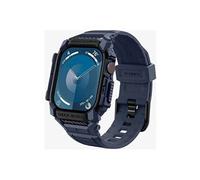 Spigen Sacoche Rugged Armor Pro – TPU robuste bleu marine – pour Apple Watch Series 10 46 mm