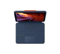 Logitech Rugged Combo 4 Touch - Clavier et étui - avec trackpad - Apple Smart connector - QWERTY - R.-U. - bleu classique - pour Apple 10.9-inch iPad (10ème génération)