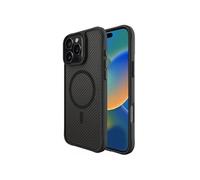 Rugged Hybrid Carbon Case avec MagSafe pour iPhone 16 Pro Max - Noir