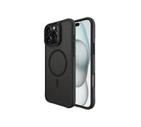 Rugged Hybrid Carbon Case avec MagSafe pour iPhone 16 Pro - Noir