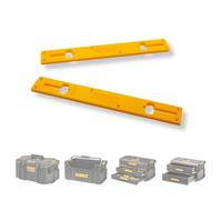 RUGGED TOOLS Lot de 2 plaques de base antidérapantes compatibles avec les boîtes à outils Dewalt ToughSystem 1.0 et 2.0 - Jaune