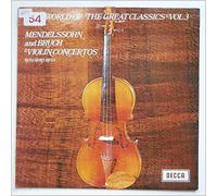 Ruggiero Ricci, London Symphony Orchestra - The World Of Great Classics Vol.3: Mendelssohn and Bruch Violin Concertos [LP]