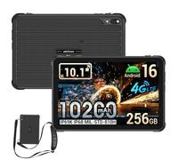 RugKing Pad 2 Pro Tablette Incassable Android 16, 10,1 Pouces 90Hz, Tablette Tactile 10200 mAh, 16Go+256Go/2To, 48 MP, IP68 Étanche, Slot 3 cartes, Dual SIM 4G/eSIM/5G WiFi/GPS/OTG/NFC, Noir