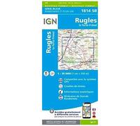 IGN Carte de randonnée Série Bleue n° 1814 Rugles, La Ferté-Frênel – 1:25 000 – cartonné